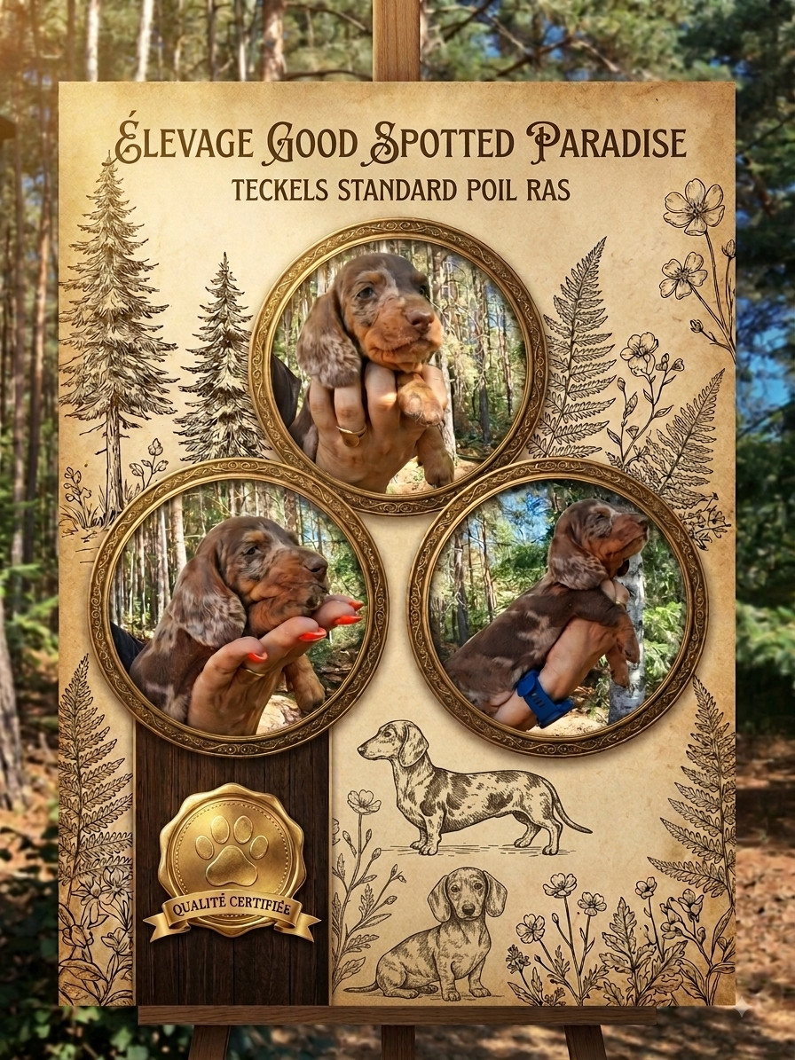 Good Spotted Paradise - Chiots disponibles - Teckel poil ras
